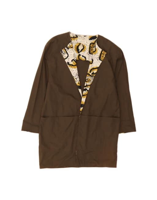 Vintage Overcoat It 42 Medium In Brown