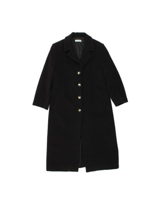 Vintage Overcoat It 46 Large In Grey