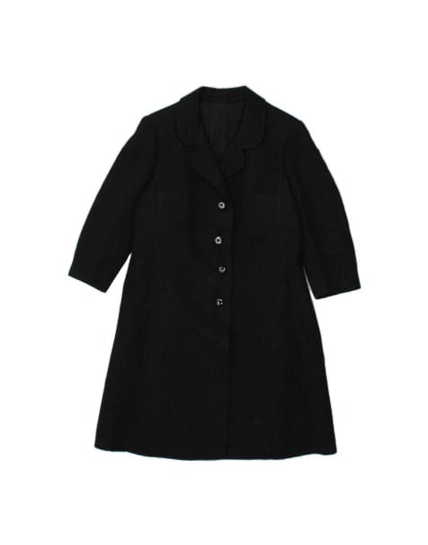Vintage Overcoat It 48 XL In Black - view 1