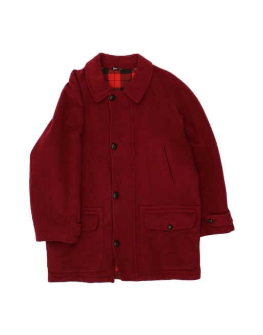 Vintage Overcoat It 50 Large In Red