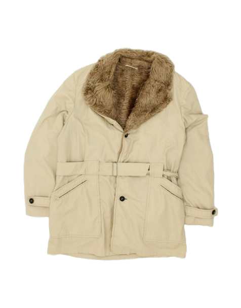 Vintage Overcoat It 52 2XL In Beige - view 1