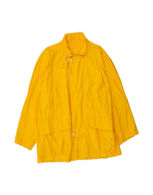 Vintage Overcoat It 52 XL In Yellow