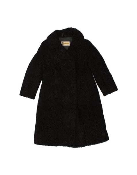Vintage Overcoat UK 10 Small In Black - view 1