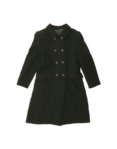 Vintage Overcoat UK 10 Small In Green - view 1