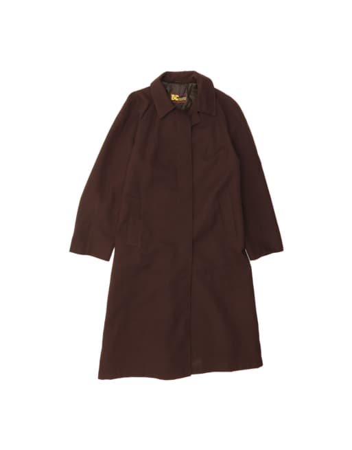 Vintage Overcoat UK 14 Medium In Brown