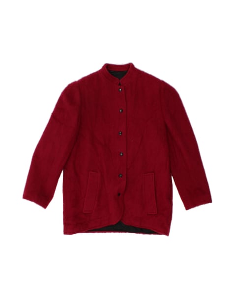 Vintage Overcoat UK 14 Medium In Red - view 1