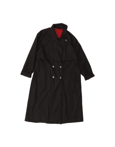 Vintage Overcoat UK 16 Large In Black - view 1
