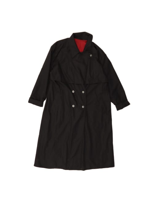 Vintage Overcoat UK 16 Large In Black