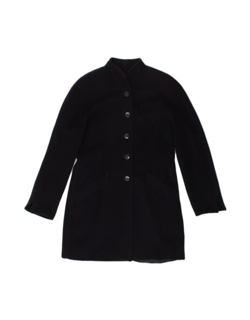 Vintage Overcoat UK 16 Large In Blue