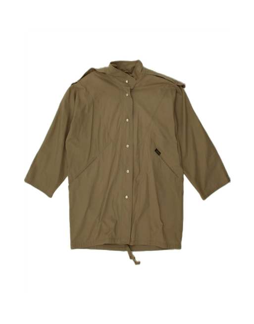 Vintage Overcoat UK 16 Large In Khaki