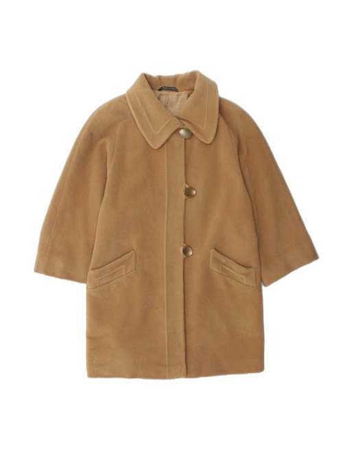 Vintage Overcoat UK 18 XL In Brown
