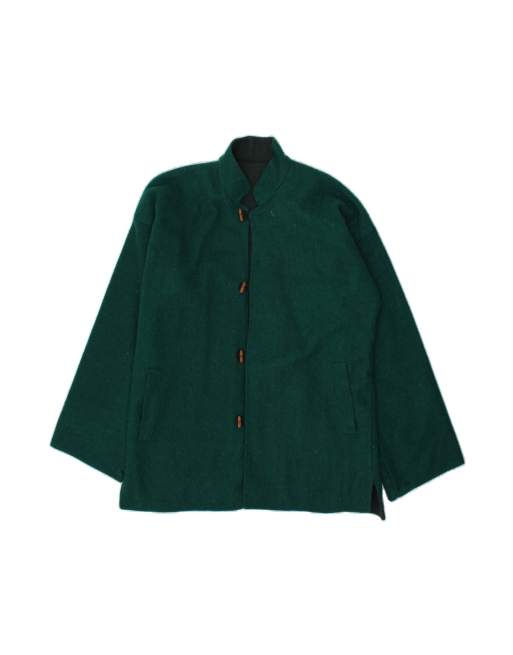 Vintage Overcoat UK 18 XL In Green