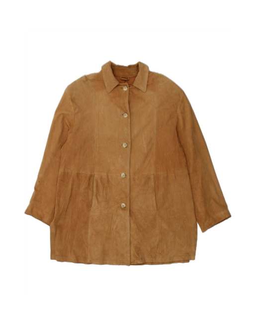 Vintage Overcoat UK 20 2XL In Brown