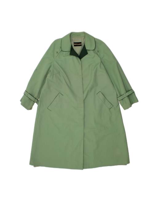 Vintage Overcoat UK 20 2XL In Green