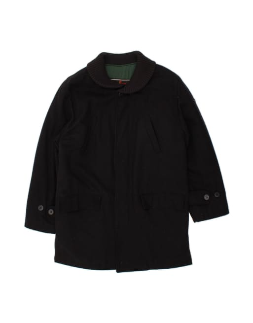 Vintage Overcoat UK 40 Large In Black