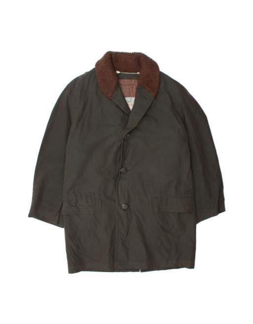 Vintage Overcoat UK 40 Large In Khaki