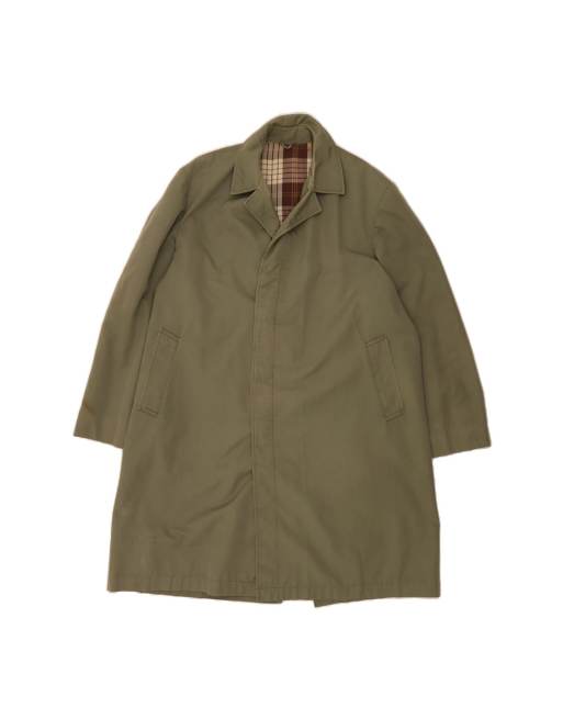Vintage Overcoat UK 42 XL In Green