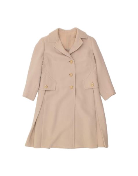 Vintage Overcoat UK 6 XS In Beige - view 1