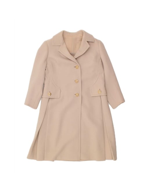 Vintage Overcoat UK 6 XS In Beige