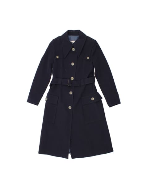 Vintage Overcoat UK 6 XS In Blue - view 1