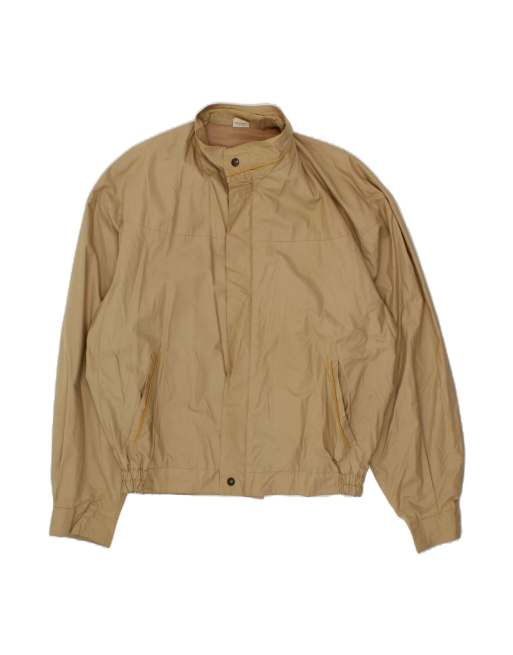 Vintage Oversized Bomber Jacket It 46 Small In Beige
