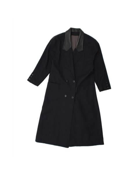 Vintage Oversized Double Breasted Coat US 8 Medium In Blue - view 1