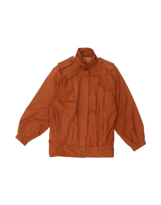 Vintage Oversized Military Jacket US 10 Large In Brown