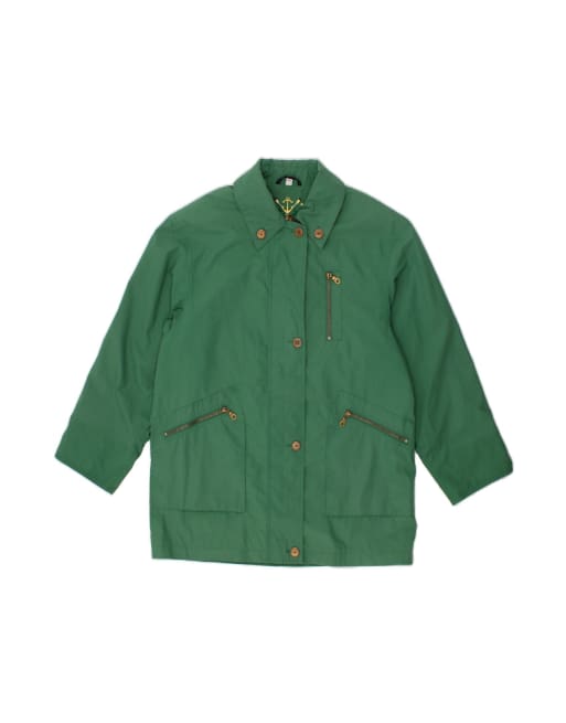 Vintage Oversized Overcoat EU 40 Medium In Green