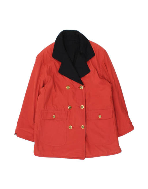 Vintage Oversized Reversible Jacket EU 38 Medium In Red
