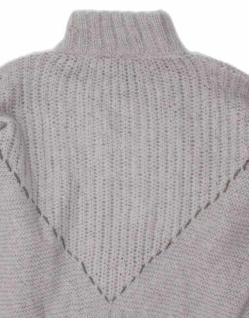 Vintage Oversized Turtle Neck Jumper Sweater UK 18 XL In Grey, 3 of 4