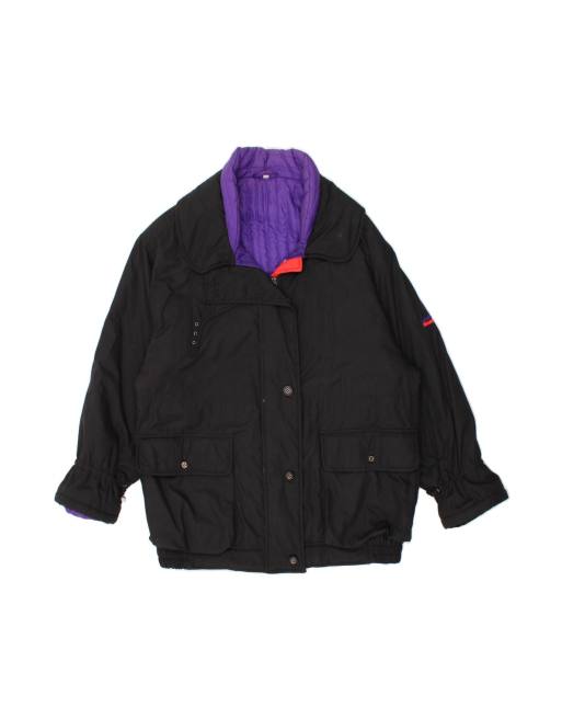 Vintage Oversized Windbreaker Jacket EU 46 XL In Black
