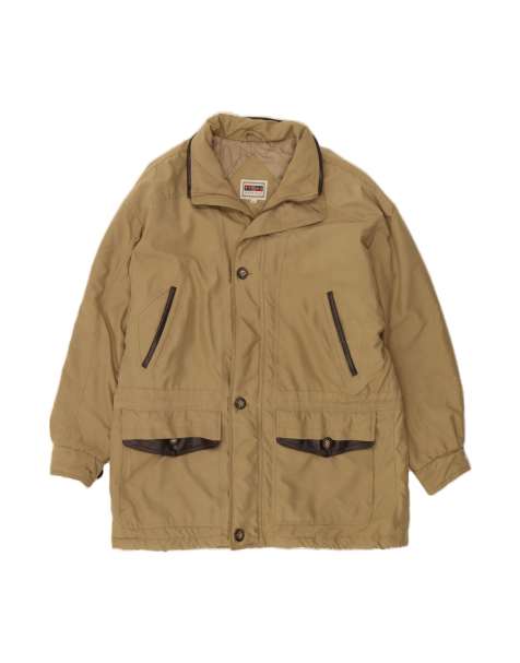Vintage Oversized Windbreaker Jacket UK 14 Medium In Beige - view 1