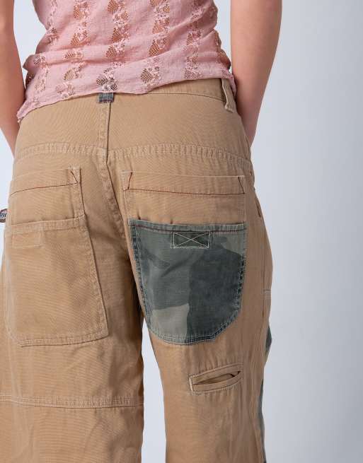 Vintage Ozoc 30x32 Denim Carpenter Baggy Jeans Bronze