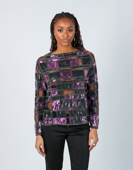 Vintage Paccia M blouse in black