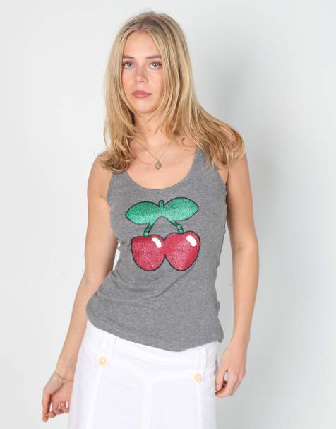 Vintage Pacha M woven vest in grey - view 1