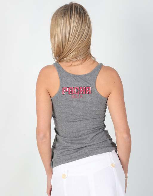 Vintage Pacha M woven vest in grey, 2 of 4