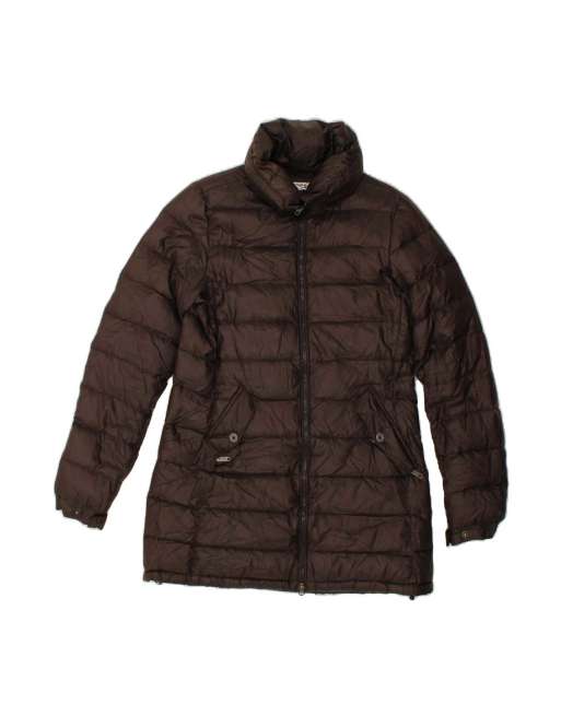 Vintage Padded Coat UK 14 Large In Brown