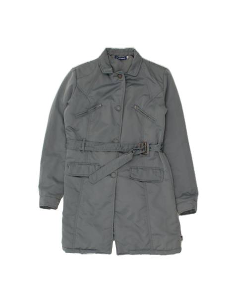 Vintage Padded Coat UK 14 Large In Grey - view 1
