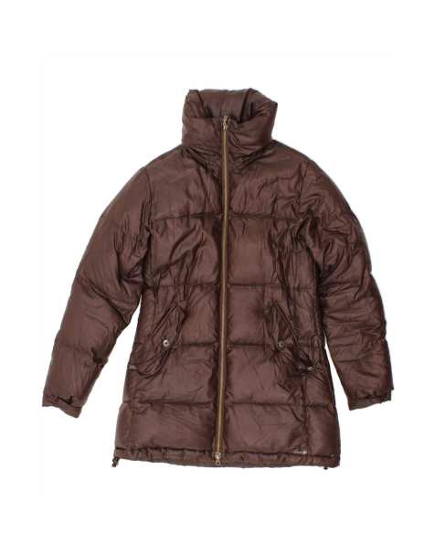 Vintage Padded Coat UK 18 XL In Brown - view 1