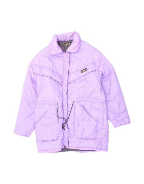Vintage Padded Coat UK 18 XL In Purple - view 1