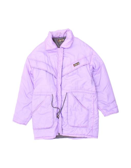 Vintage Padded Coat UK 18 XL In Purple