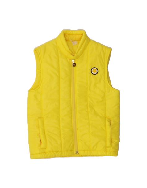 Vintage Padded Gilet UK 10 Small In Yellow - view 1