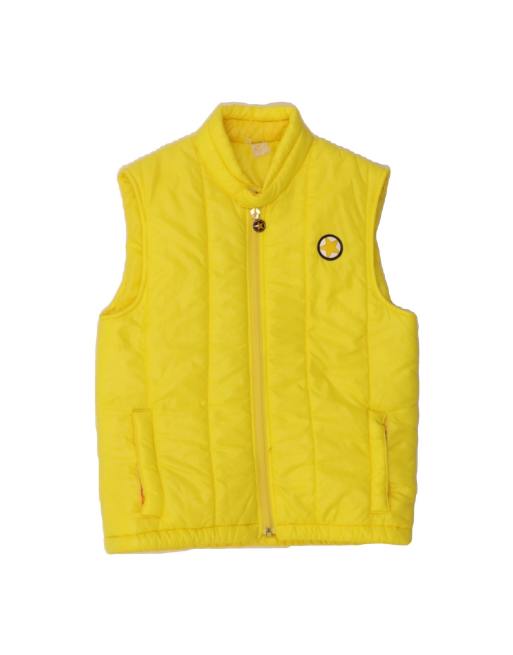 Vintage Padded Gilet UK 10 Small In Yellow