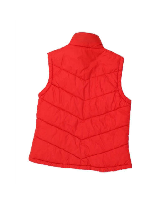 Vintage Padded Gilet UK 12 Medium In Red, 2 of 4