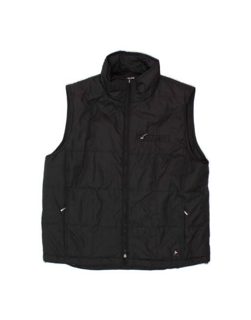Vintage Padded Gilet UK 16 Large In Black