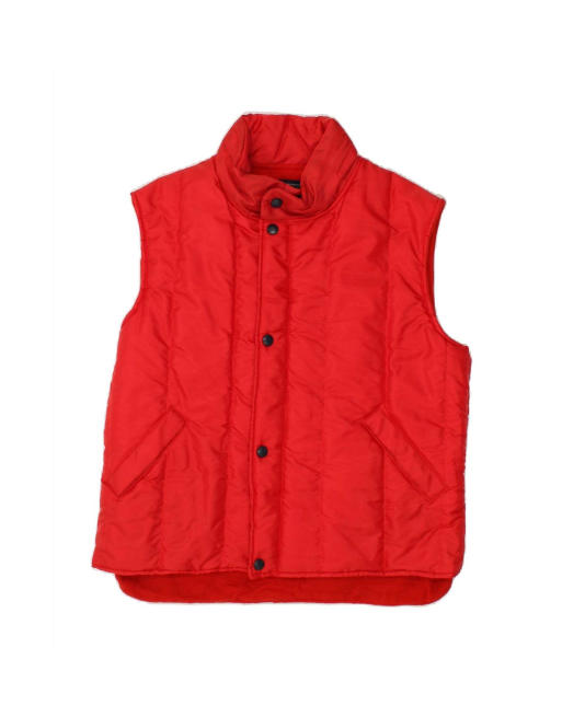 Vintage Padded Gilet UK 42 XL In Red