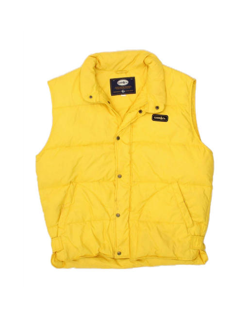 Vintage Padded Gilet UK 44 2XL In Yellow
