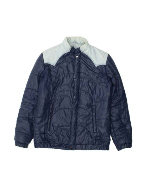Vintage Padded Jacket It 54 2XL In Blue Colourblock