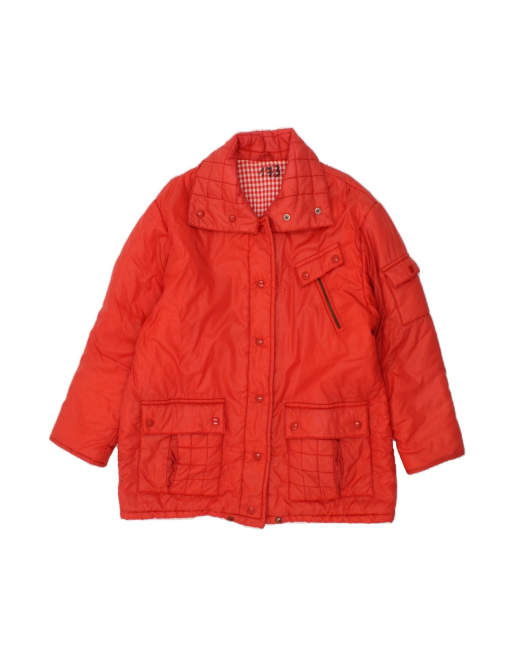 Vintage Padded Jacket UK 18 XL In Red