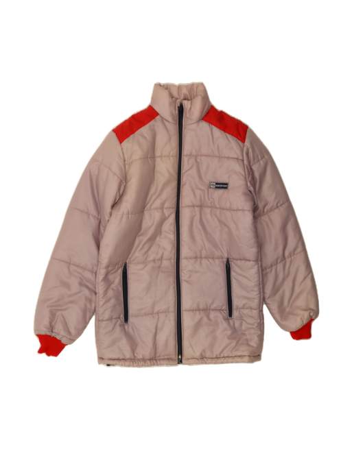 Vintage Padded Jacket UK 38 Medium In Pink Colourblock
